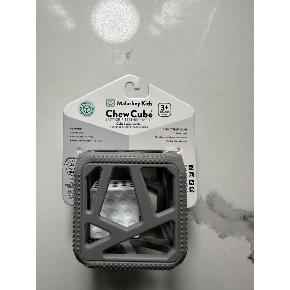 New Grey Chew Cube by Malarkey Kids